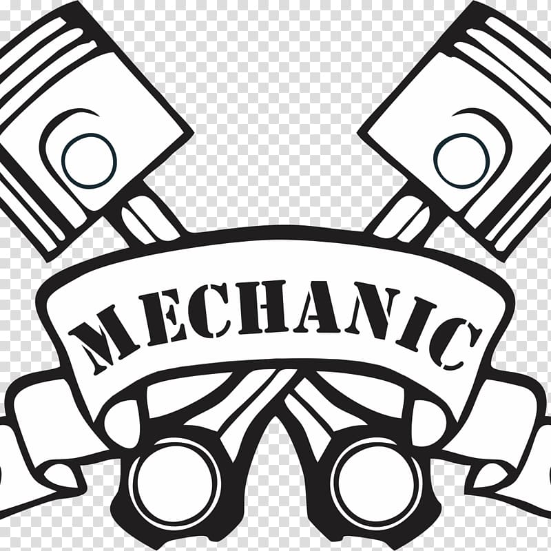 Mechanic logo, Piston , MECHANIC transparent background PNG clipart