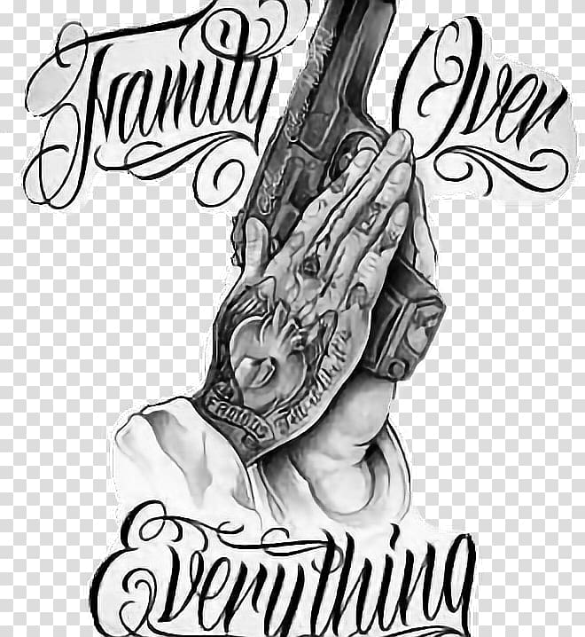 Tattoo machine Praying Hands Flash Drawing, Flash transparent background PNG clipart