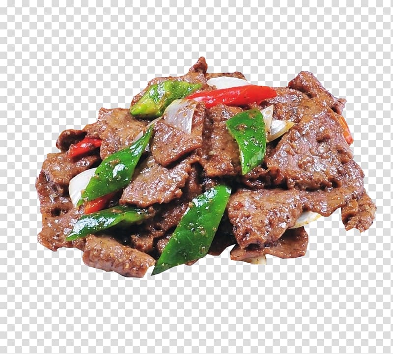 Fried rice Beef Steak au poivre Black pepper Meat, Fried black pepper beef transparent background PNG clipart