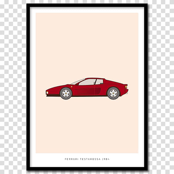 Car Ferrari Testarossa Citroën Poster, car transparent background PNG clipart