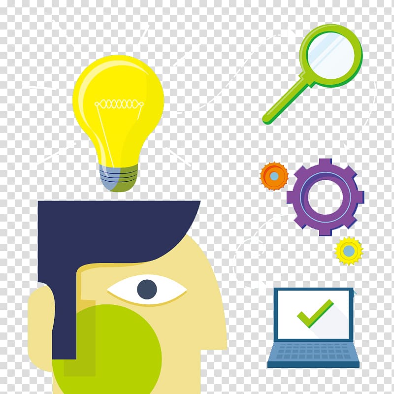 Idea Icon, Creative thinking background material transparent background PNG clipart