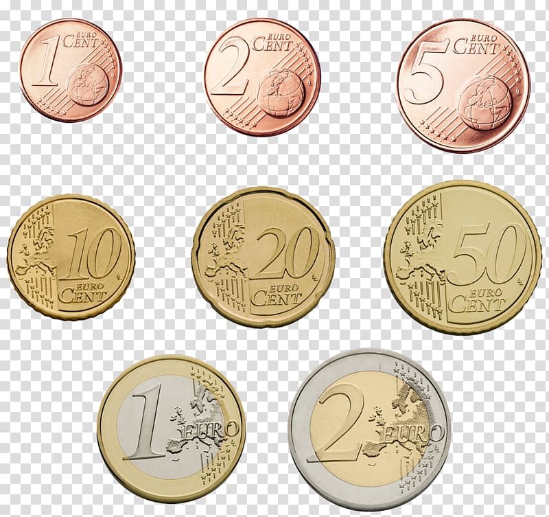 Euro coins Money Euro coins 50 cent euro coin, Coin transparent background PNG clipart