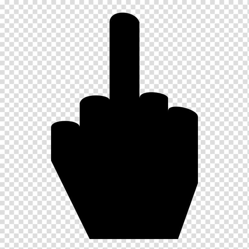 Middle finger The finger Gesture, fingers transparent background PNG clipart