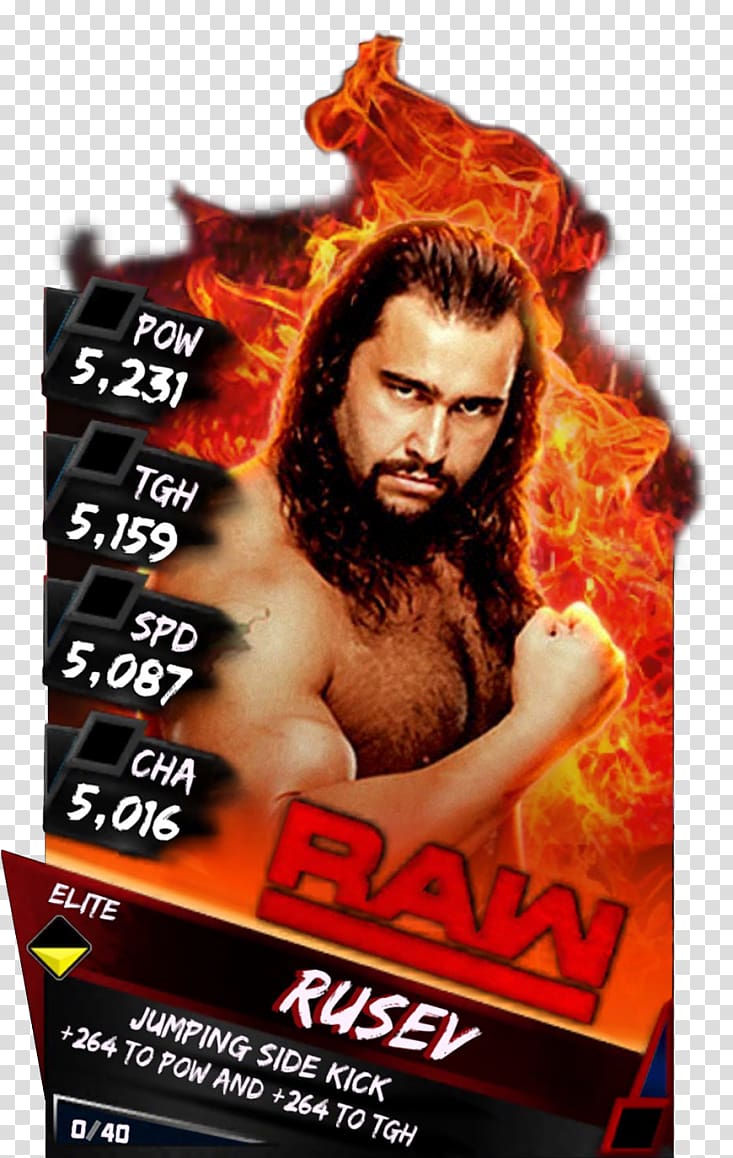 Mark Henry SummerSlam WWE SuperCard WWE Raw Professional wrestling, rusev transparent background PNG clipart