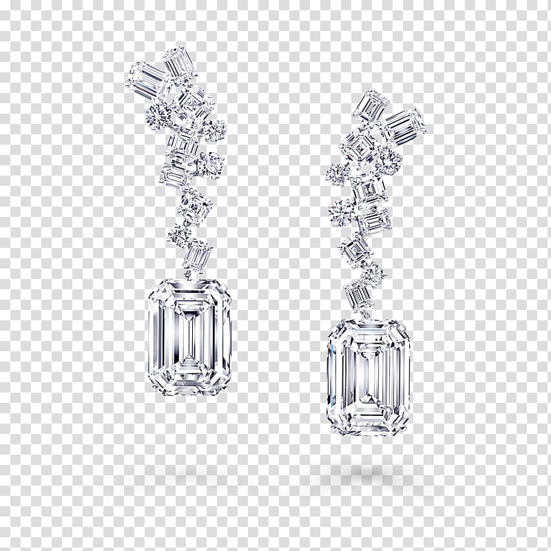 Earring Graff Diamonds Diamond cut Jewellery, Identical Twins transparent background PNG clipart