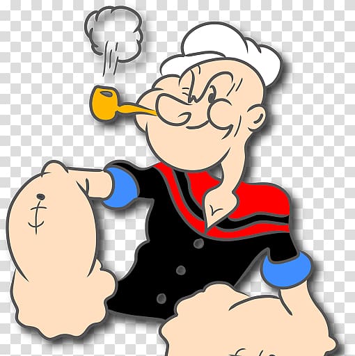 Popeye: Rush for Spinach Bluto Olive Oyl Popeye Village, strong man cartoon transparent background PNG clipart
