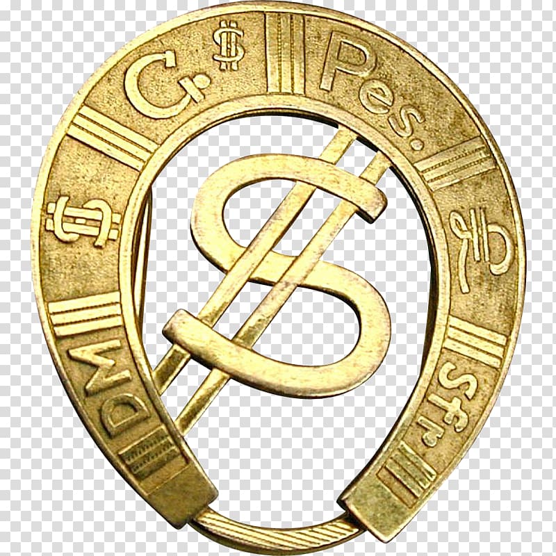 Luck Money clip Feng shui Horseshoe, gold dollar sign transparent background PNG clipart