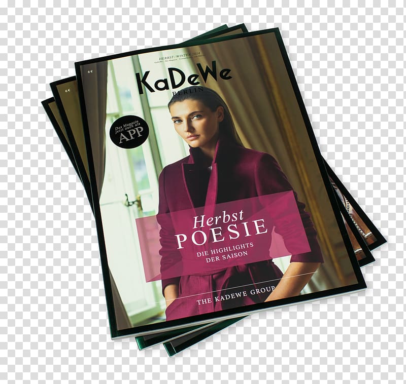 Kaufhaus des Westens Advertising Cover 3 Magazine Brand, Magazine Cover Design transparent background PNG clipart
