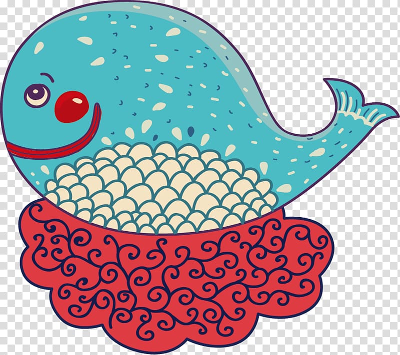 Cartoon whale transparent background PNG clipart