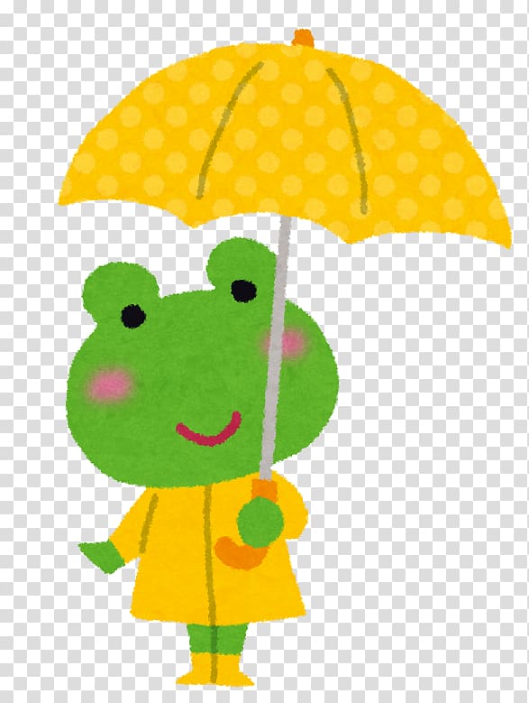 Frog Umbrella Rain Tarui Ear, frog transparent background PNG clipart
