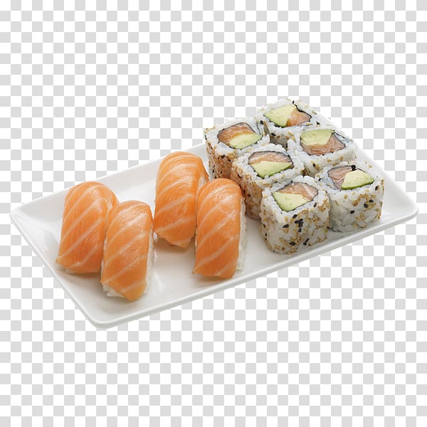 California roll Sashimi Smoked salmon Sushi Salmon as food, cafe carte menu transparent background PNG clipart