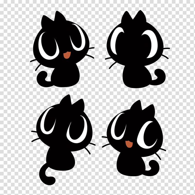 Cat Whiskers , Little Black Cat transparent background PNG clipart