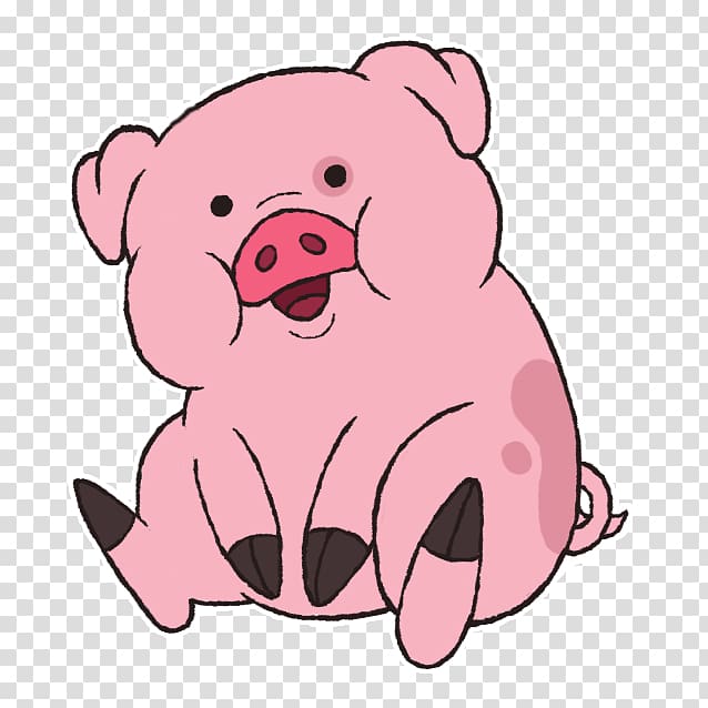 Pig Teddy bear Waddles, waddles transparent background PNG clipart