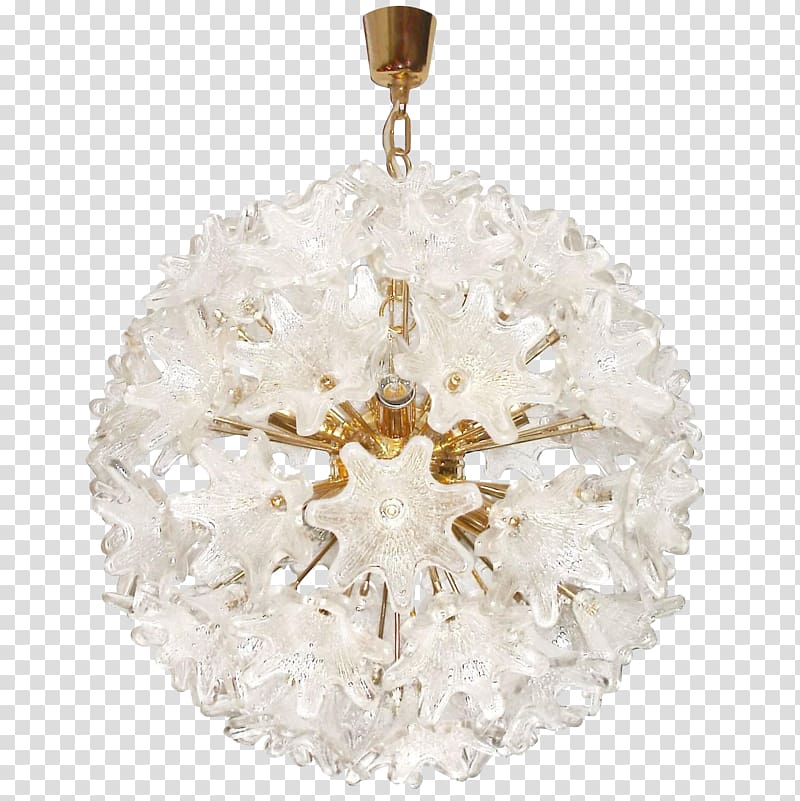 Chandelier Murano glass Pendant light Light fixture, glass transparent background PNG clipart