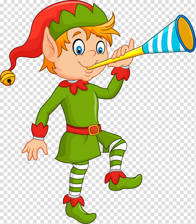 Christmas elf Cartoon, Elf transparent background PNG clipart