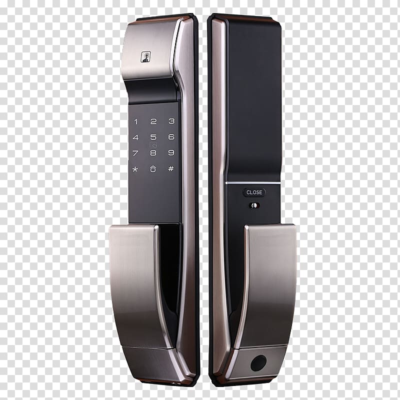 Combination lock Fingerprint Door Smart lock, Home Smart Lock transparent background PNG clipart