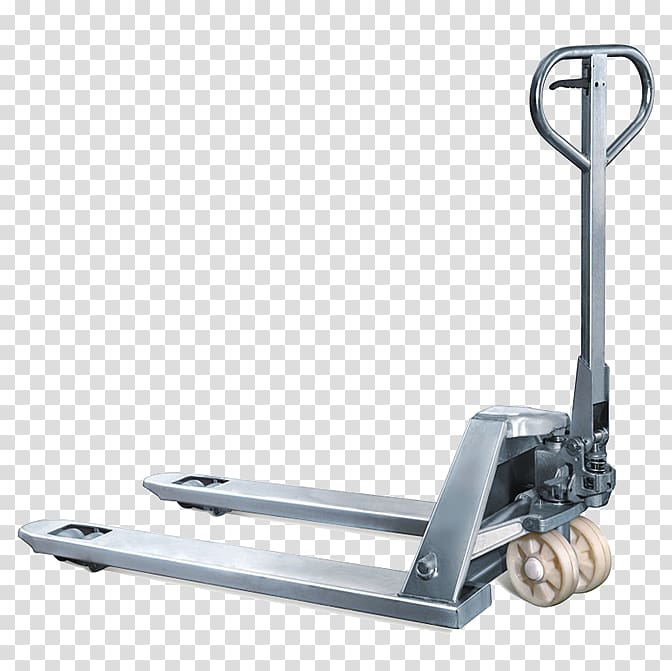 Pallet jack Hydraulics Stainless steel Forklift, Steril transparent background PNG clipart