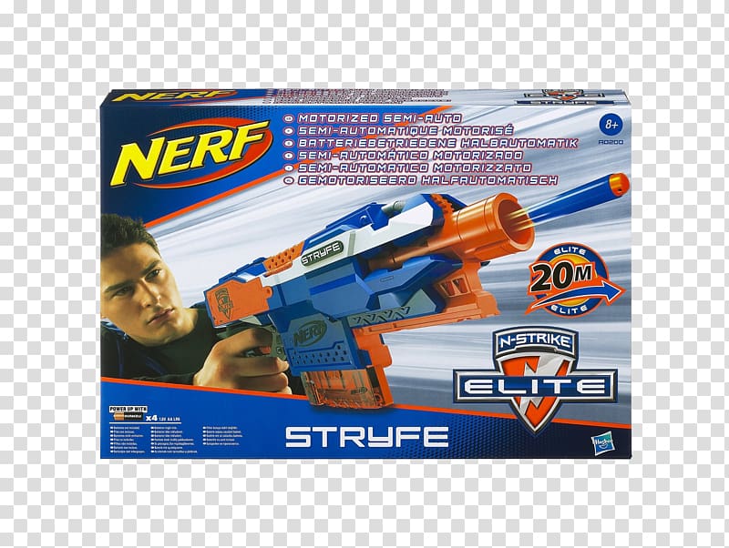 NERF N-Strike Elite Stryfe Blaster Nerf Blaster, toy transparent background PNG clipart