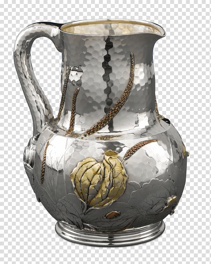 Jug Pitcher Silver Vase Pottery, silver transparent background PNG clipart