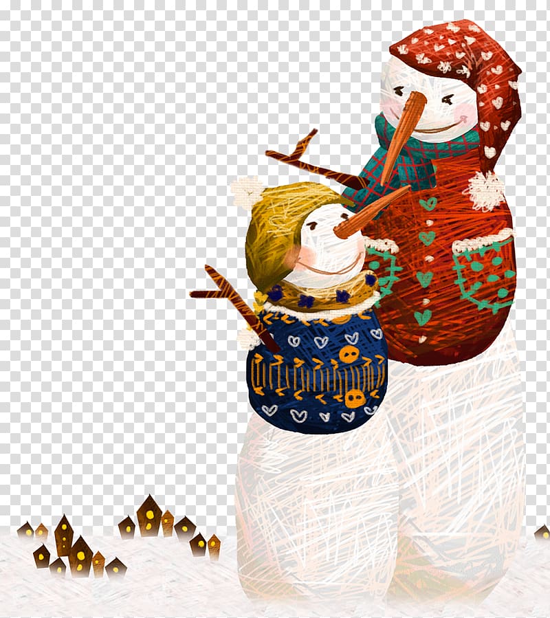 Scarecrow Snowman transparent background PNG clipart