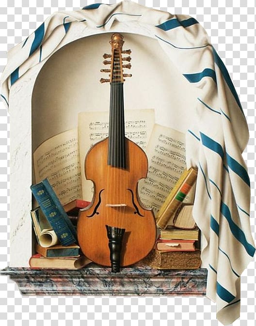 Decoupage Painting Musical instrument, Creative Guitar transparent background PNG clipart