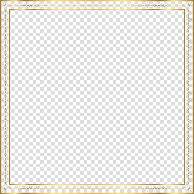 square gold frame illustration, file formats Lossless compression, Gold Border Frame transparent background PNG clipart