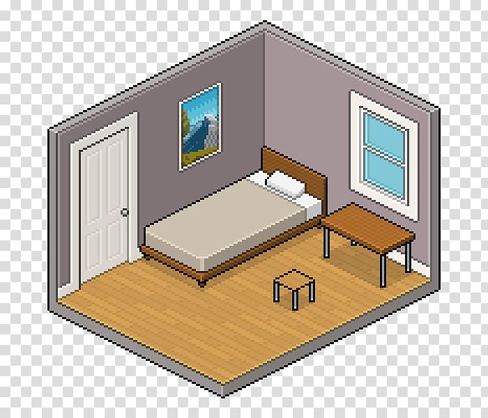 Pixel art Bedroom Interior Design Services, house transparent background PNG clipart
