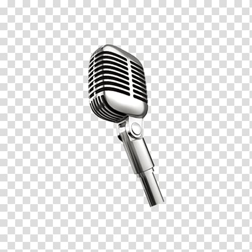 gray microphone illustration, Microphone stand, microphone transparent background PNG clipart