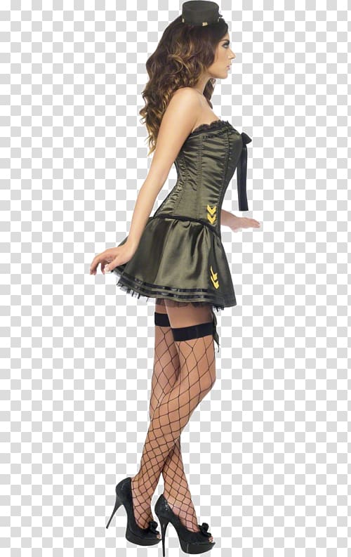 Costume Military uniform Dress Corset, fancy dress transparent background PNG clipart