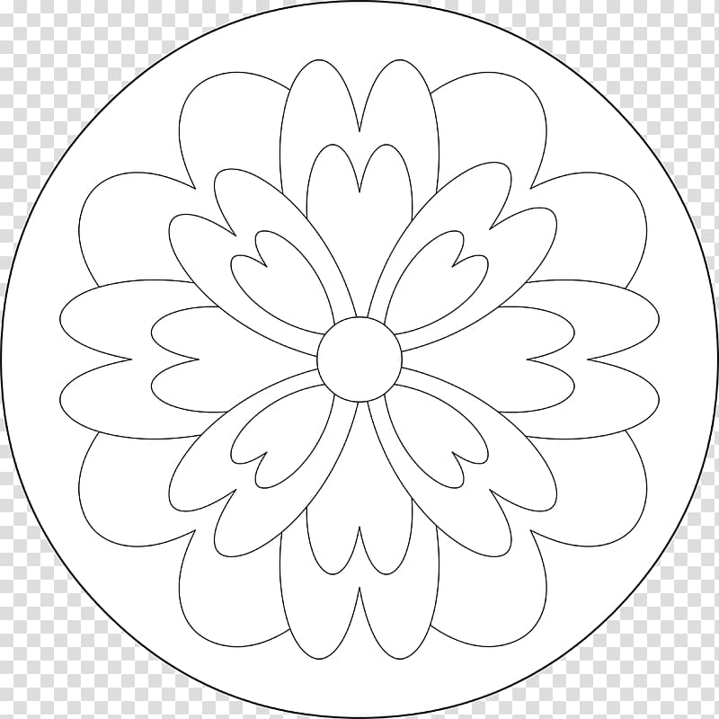 Line art Floral design Drawing Sketch, funny stress management worksheets transparent background PNG clipart