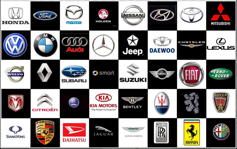 Vehicle logo collage, California Automobile Museum Car Logo Brand ...