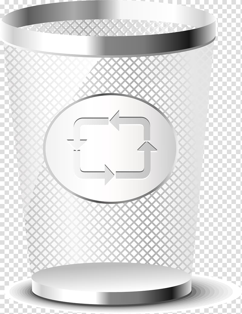 Icon, painted metal trash can transparent background PNG clipart
