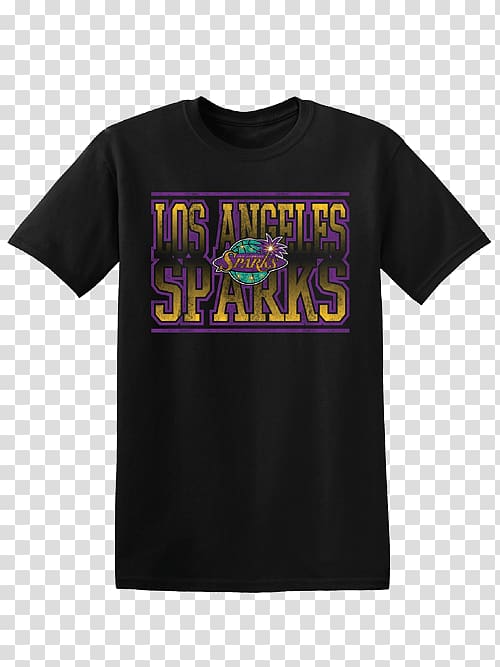 Printed T-shirt Clothing Sleeve Nike, los angeles sparks transparent background PNG clipart