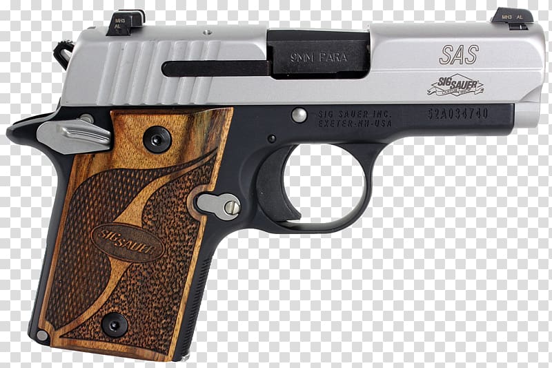 SIG Sauer P938 Sig Holding Sauer & Sohn Pistol, Handgun transparent background PNG clipart