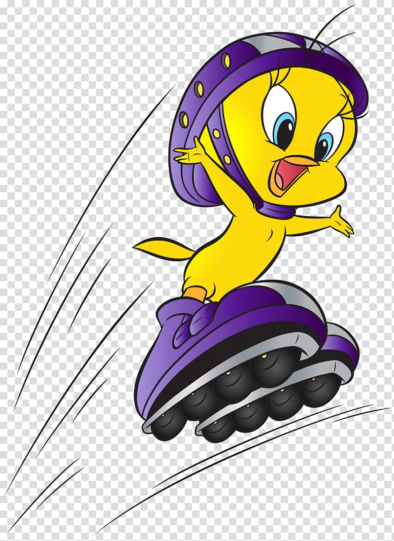 Tweety Bugs Bunny Cartoon Roller skates , roller skates transparent background PNG clipart