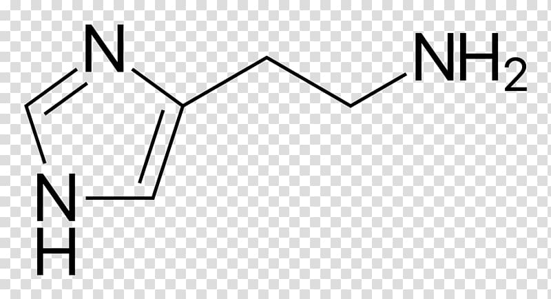 Histamine receptor Antihistamine Mast cell Histamine H1 receptor, structural formula transparent background PNG clipart