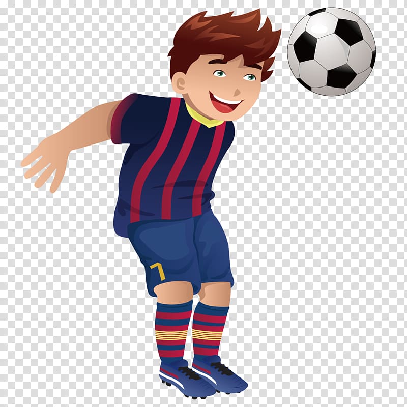 Football player , The boy with the first ball transparent background PNG clipart
