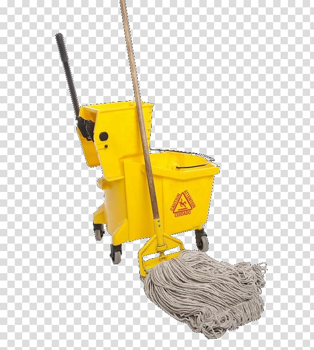 Mop bucket cart Cleaner Towel Cleaning, bucket transparent background PNG clipart
