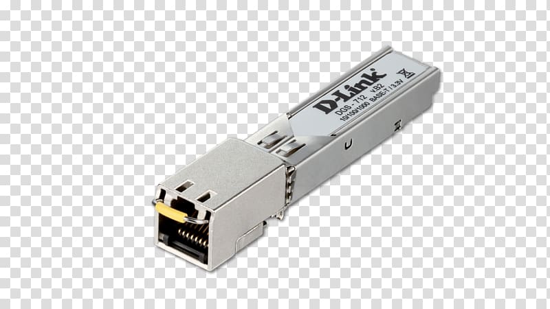 Small form-factor pluggable transceiver Gigabit Ethernet Single-mode optical fiber Gigabit interface converter, network security transparent background PNG clipart