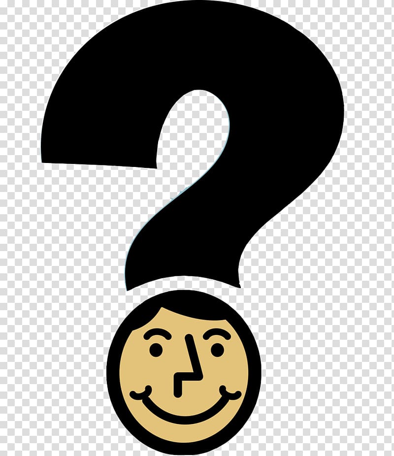 Question mark Face, Cartoon people face a question mark transparent background PNG clipart