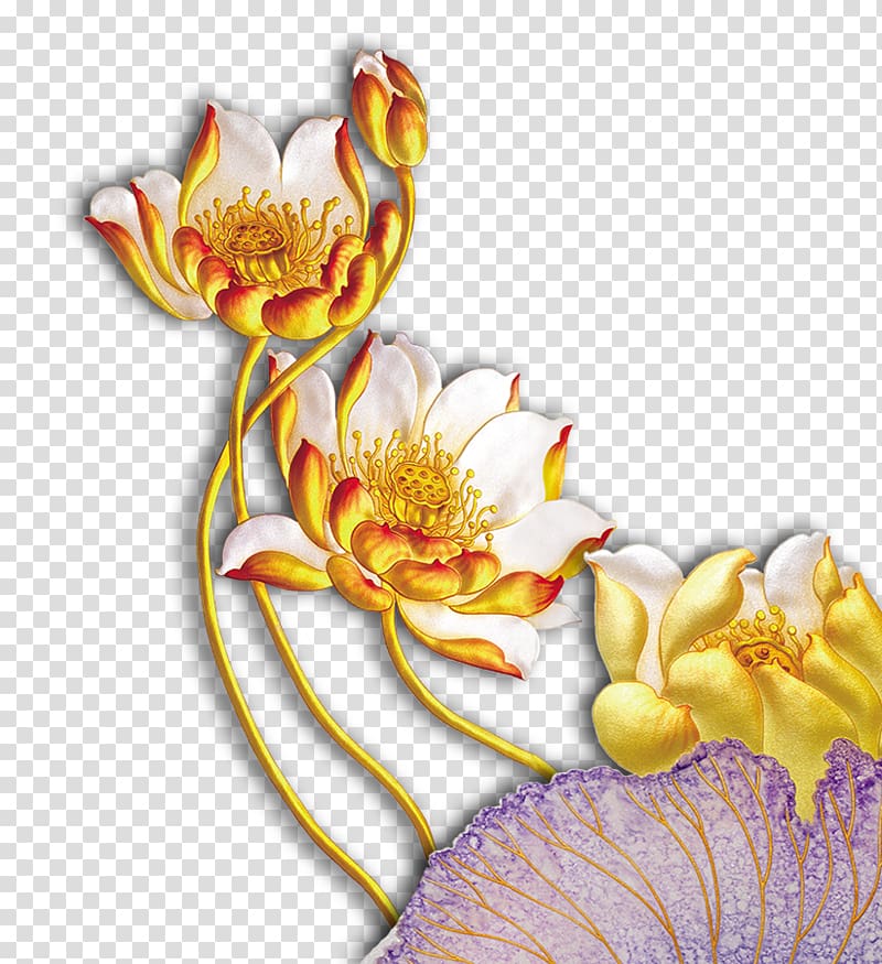 Gold , Golden Lotus transparent background PNG clipart