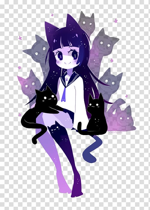 Catgirl Drawing Anime Kavaii, Aries 13 0 1 transparent background PNG clipart