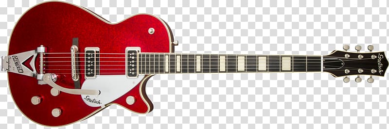 Gretsch 6128 Gibson Les Paul Electric guitar Bigsby vibrato tailpiece, electric guitar transparent background PNG clipart