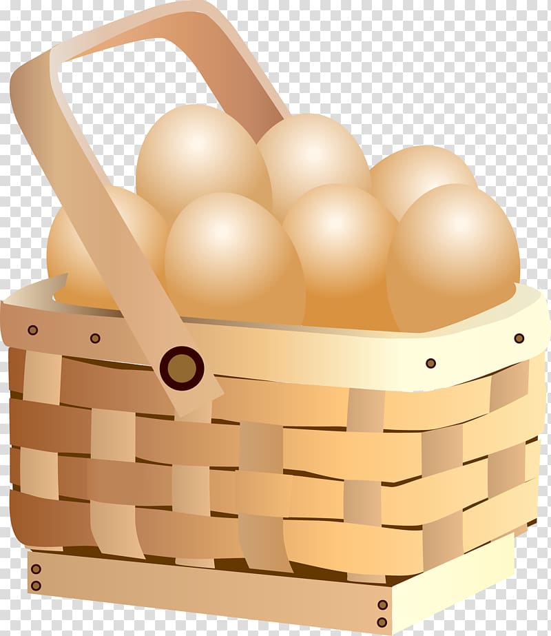 Basket Chicken egg , eggs transparent background PNG clipart