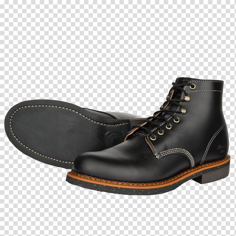 Shell cordovan Motorcycle boot Leather Shoe, Goodyear Welt transparent background PNG clipart
