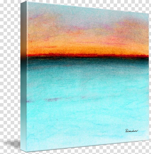 Landscape painting Acrylic paint Seascape Art, painting transparent background PNG clipart