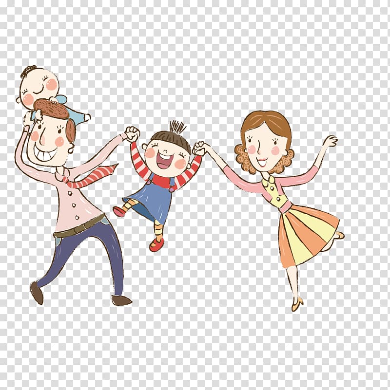 Happiness Illustration, Happy family transparent background PNG clipart
