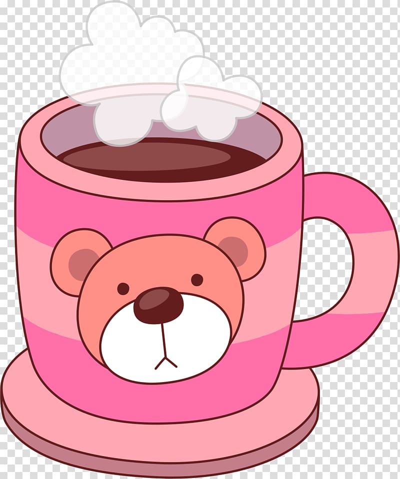 Coffee cup Mug Teacup, Cute teacup transparent background PNG clipart