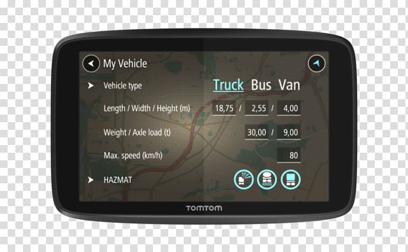 GPS Navigation Systems Car Truck TomTom, car transparent background PNG clipart