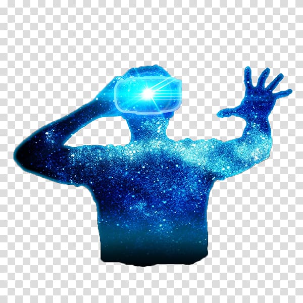 blue galaxy star illustration, Virtual reality , VR Virtual Reality Science and Technology transparent background PNG clipart